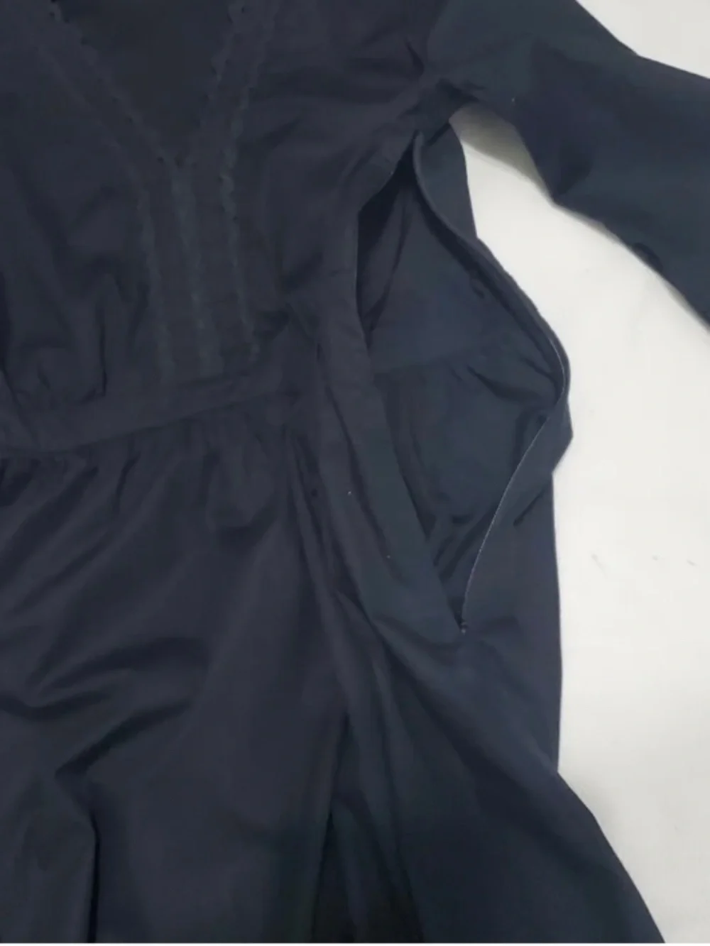 J Crew Black Eyelet Dress